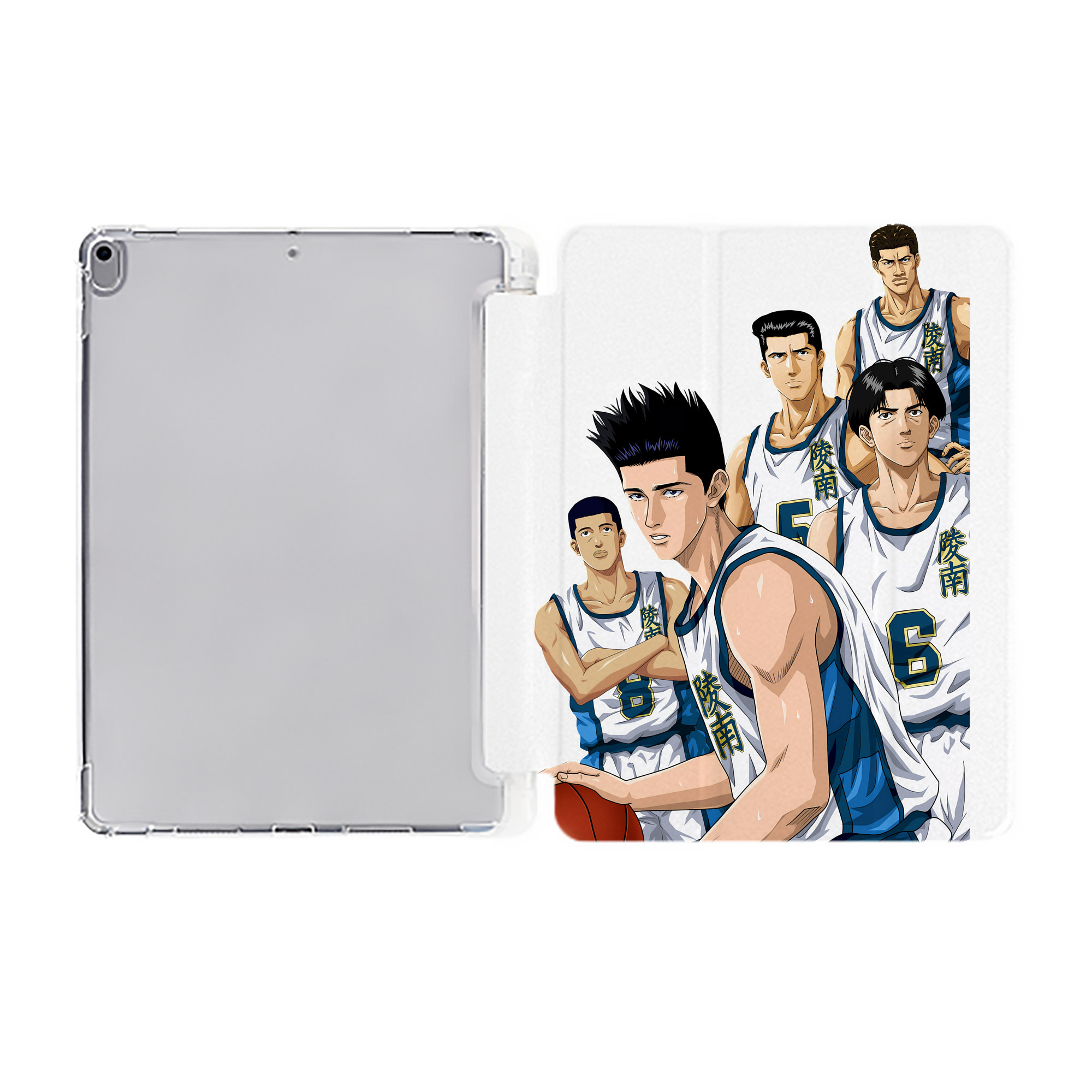（画像用） SLAM DUNK／スラムダンク IPad ケース ペン収納付き 三つ折りスタンド PUレザー×シリコン 対応機種9.5/10.5/10.9インチ